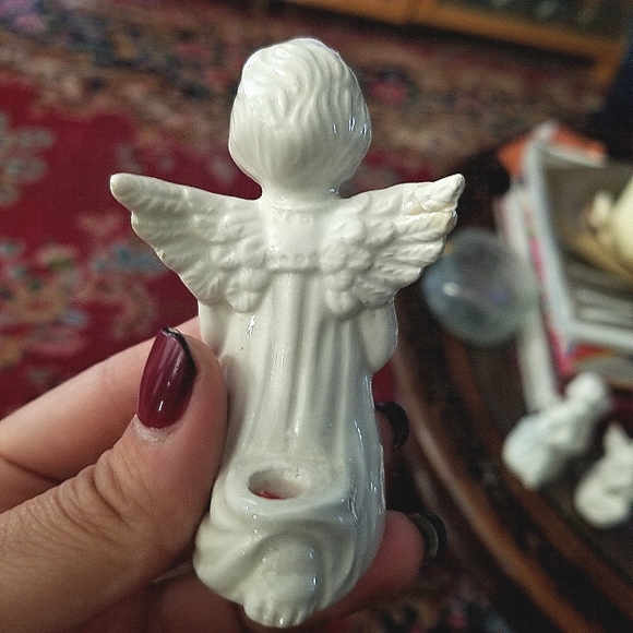 Five Italian angel mini candleholders - Picture 12 of 16